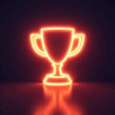 Stylized trophy icon