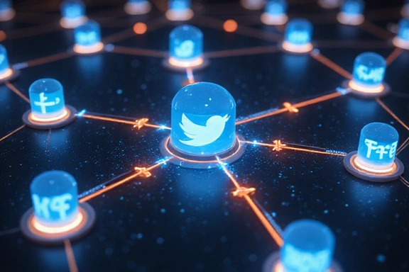 Social media network connections visualized