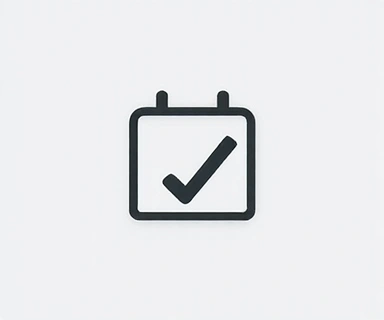 Calendar icon symbolizing checking schedule